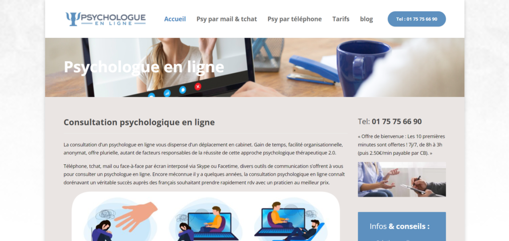 Top 10 des sites de psy en ligne psychologue en ligne par mail